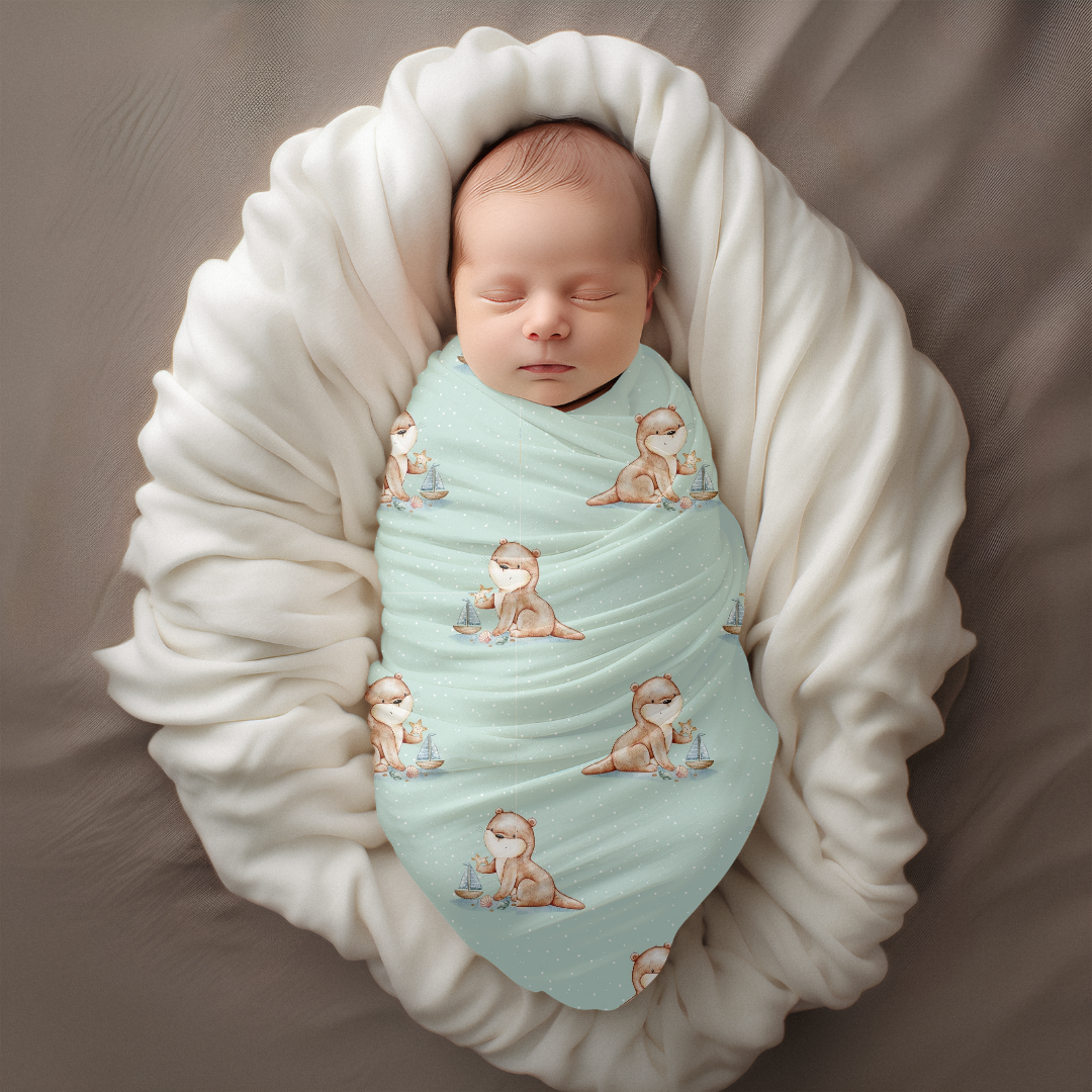 Mousseline classique Loutres