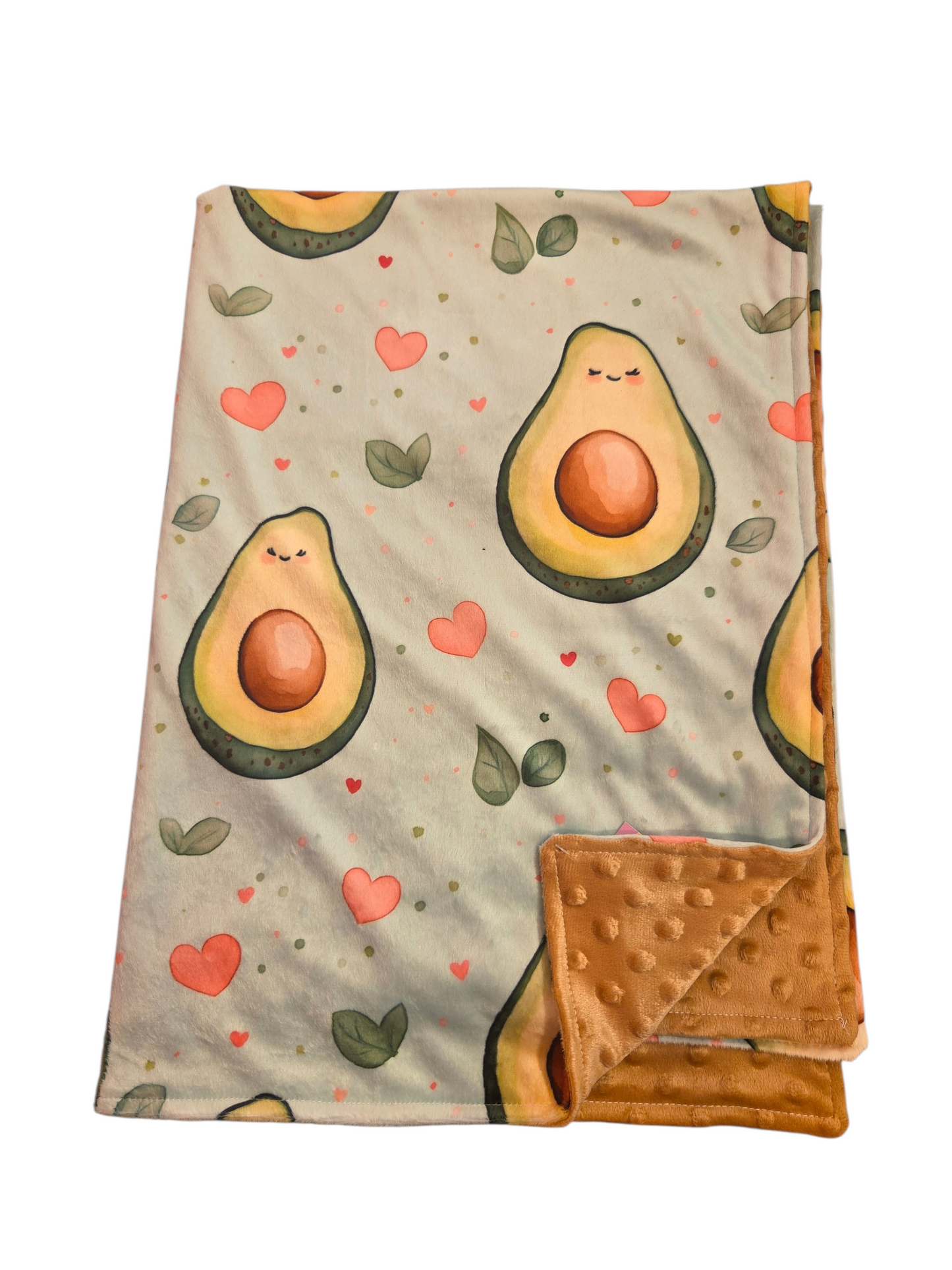 Couverture minky avocat