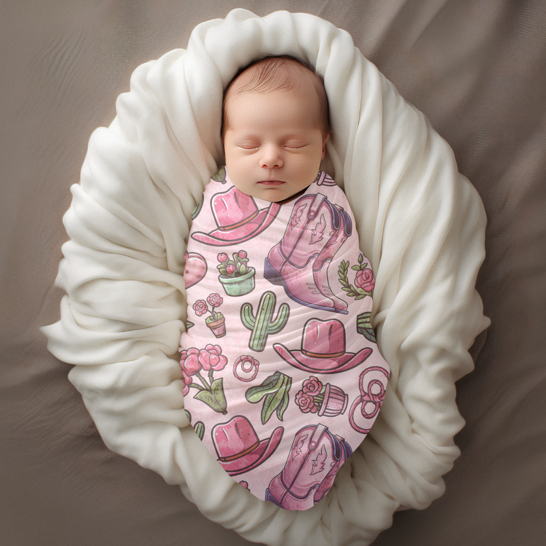 Mousseline Classique western rose