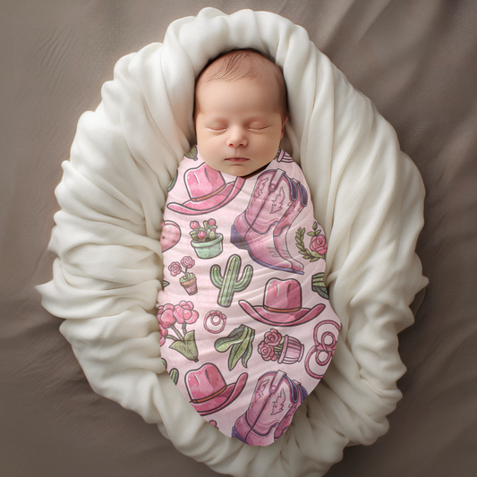Mousseline Classique western rose