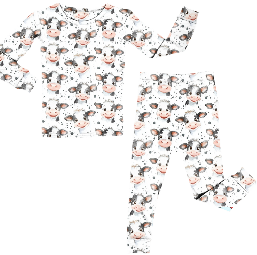 Pyjamas 2 pièces vache (livraison septembre)