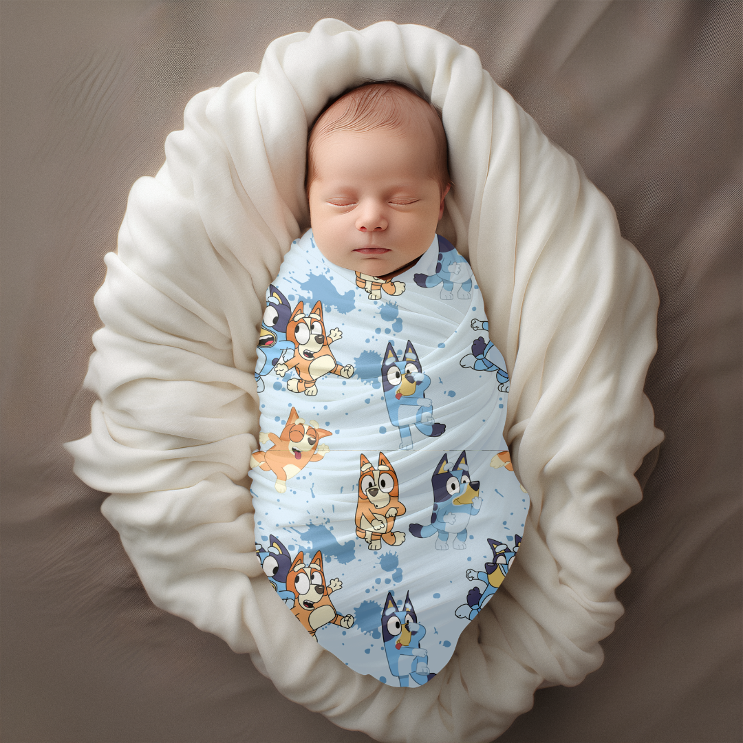 Blue Dog Muslin