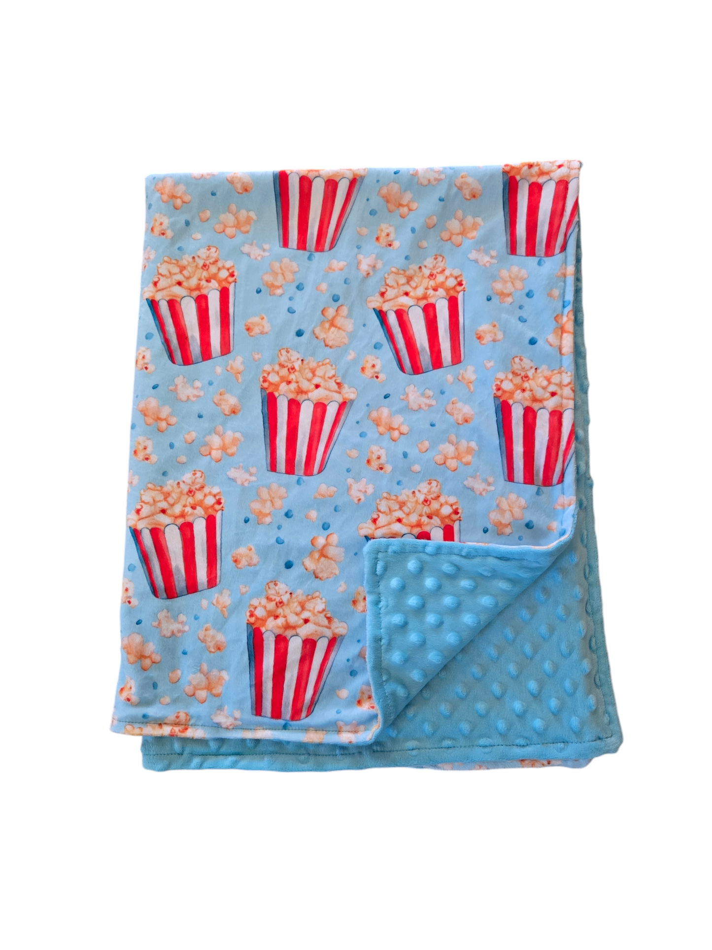 Couverture minky popcorn