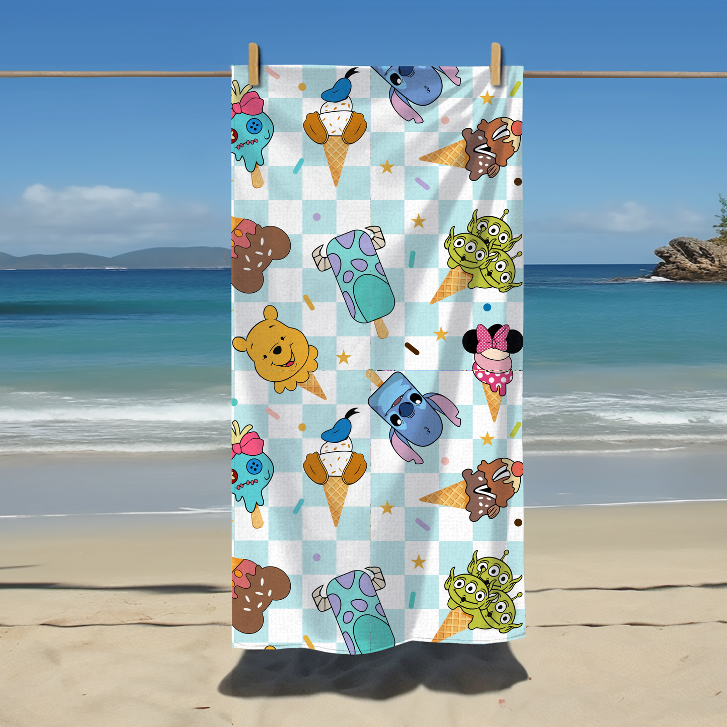 Serviette sucettes glacées