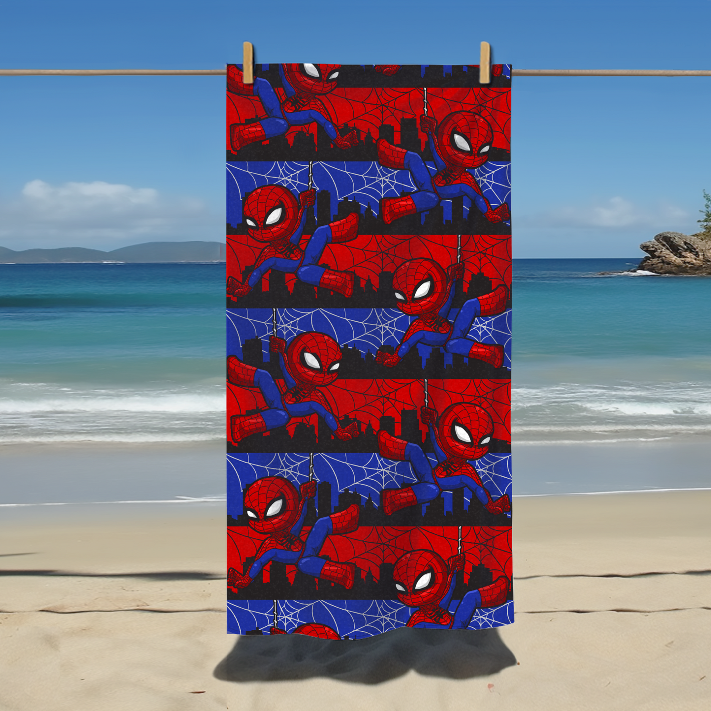 Serviette homme araignée