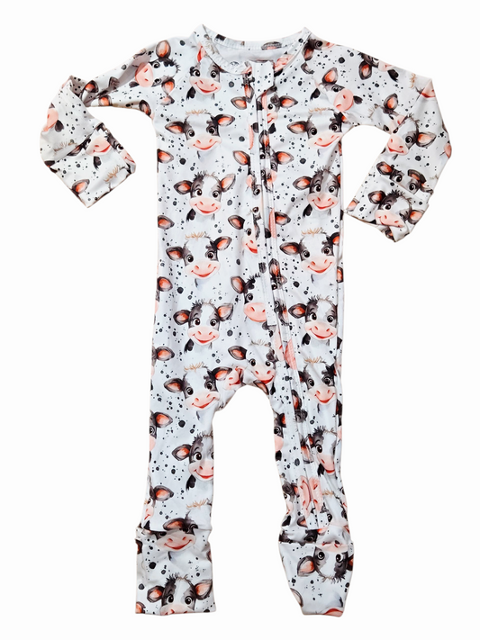 Pyjamas vache une pièce 0 à 24mois