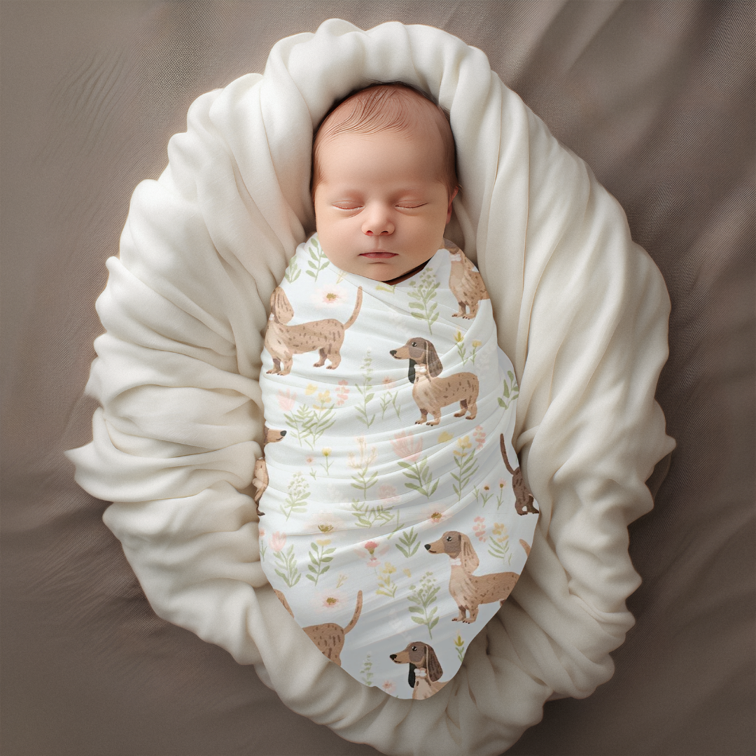 Mousseline classique teckels (précommande pour mai)