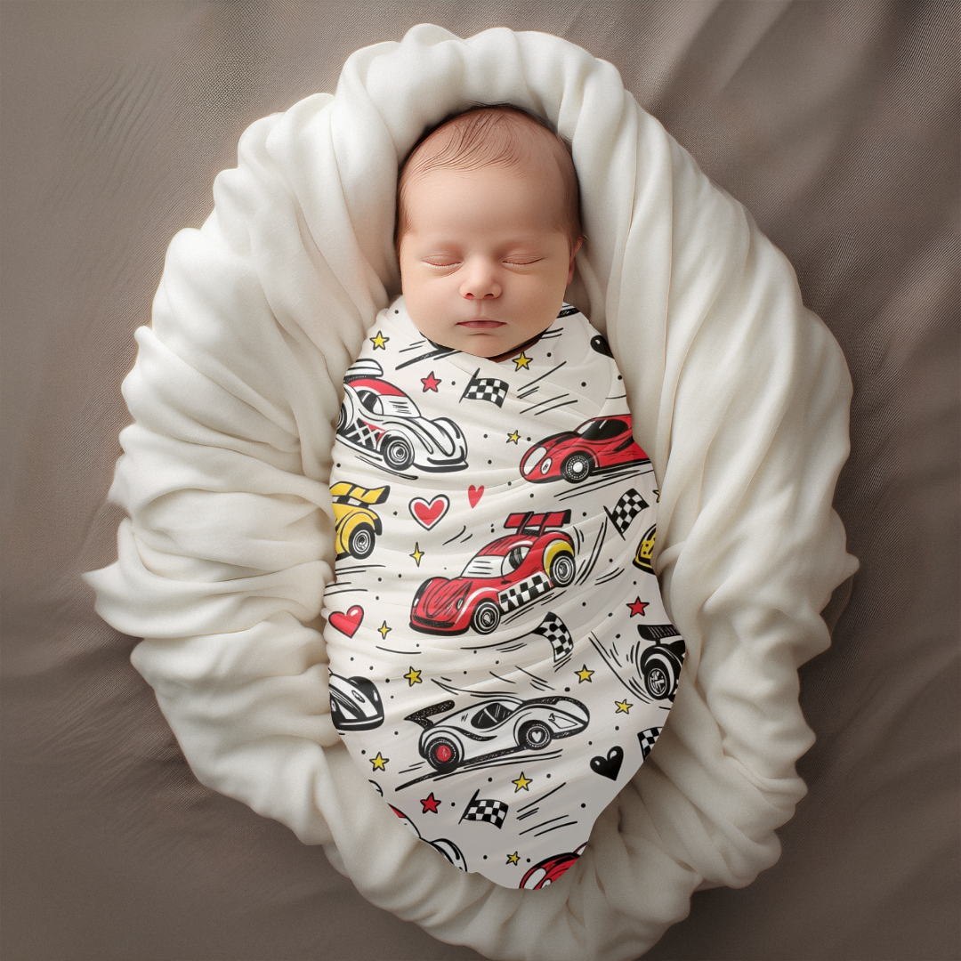 Mousseline classique voitures de course (précommande pour mai)