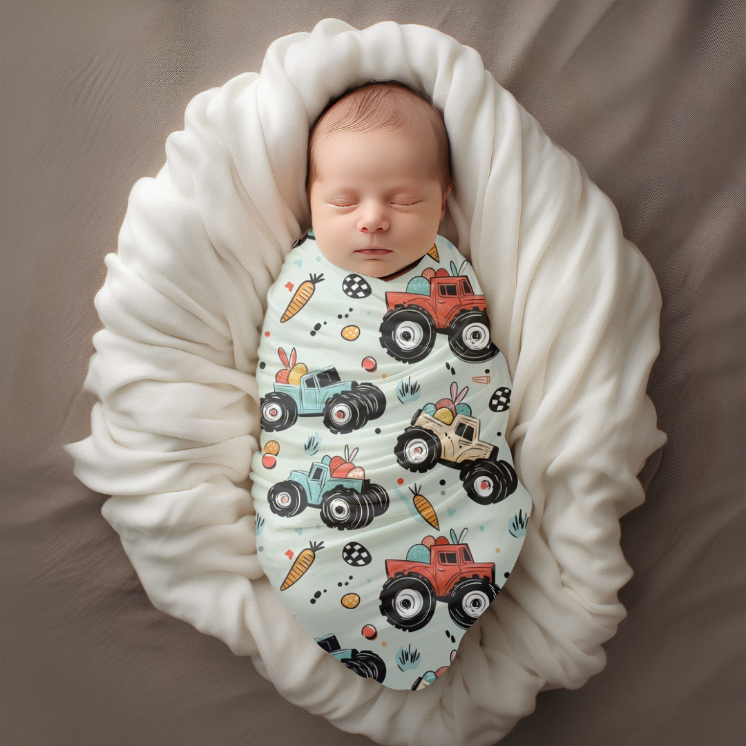 Mousseline classique monsters trucks cocos