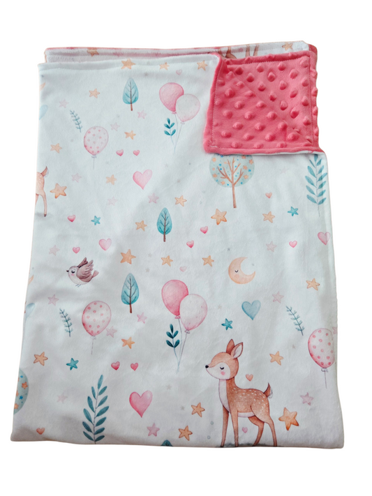 Couverture minky forêt