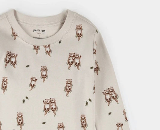 Pyjama petit lem| loutre