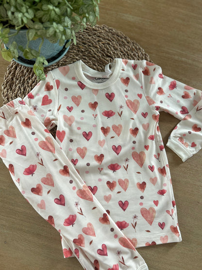 Pyjama cœur 2 et 4 ans | coccoli
