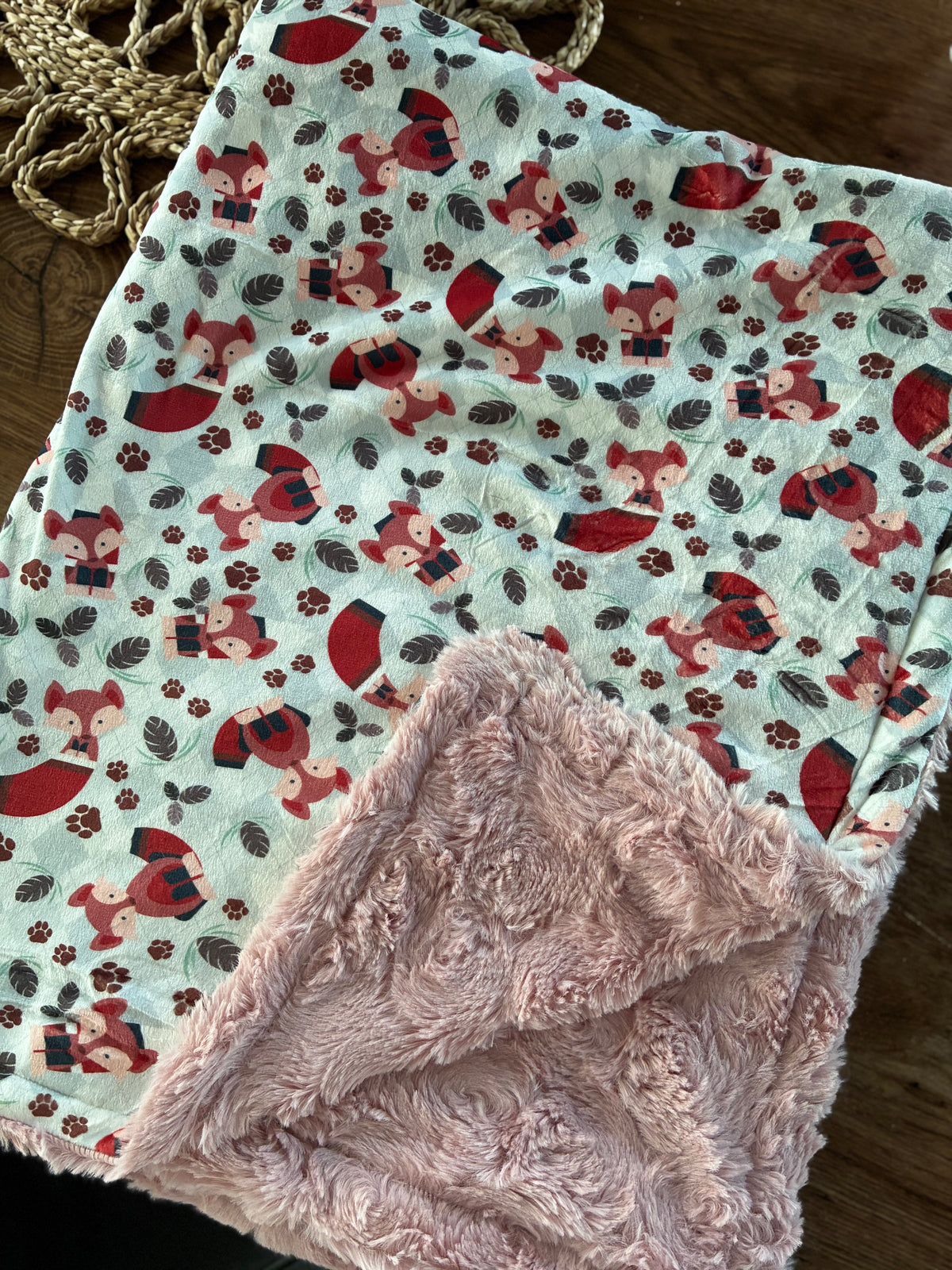 Couverture minky Poil de lapin | Renard