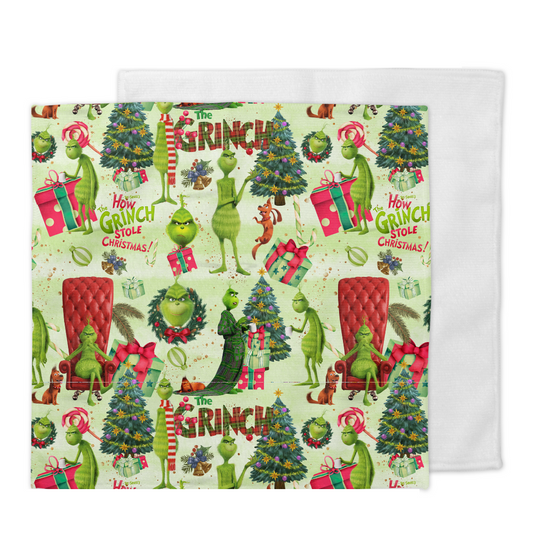 Débarbouillette Grincheux de noël (précommande pour fin octobre)