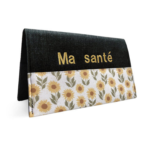 Protège carnet de santé - tournesol (collaboration avec lolikö)