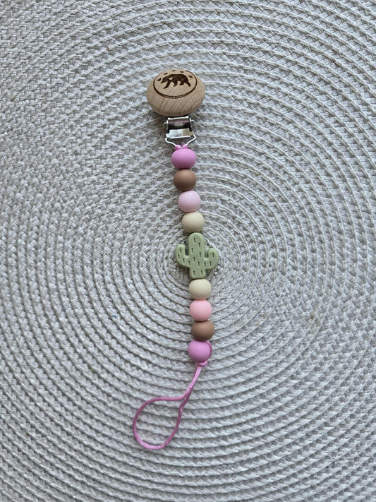 Attache-suce - cactus rose (collaboration Création Maman ourse)precommande mi-septembre