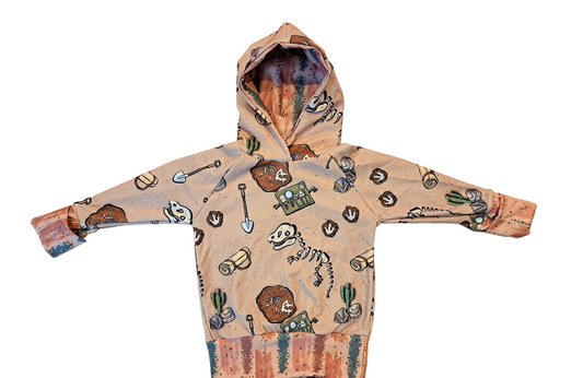 Beige paleontologist hoodie