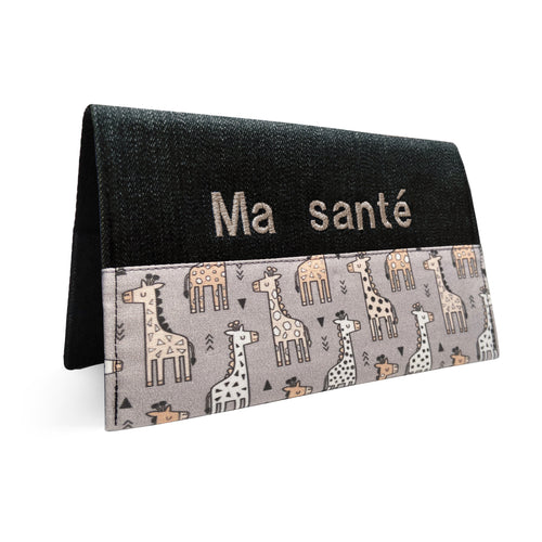 Protège carnet de santé - girafes (collaboration avec lolikö)