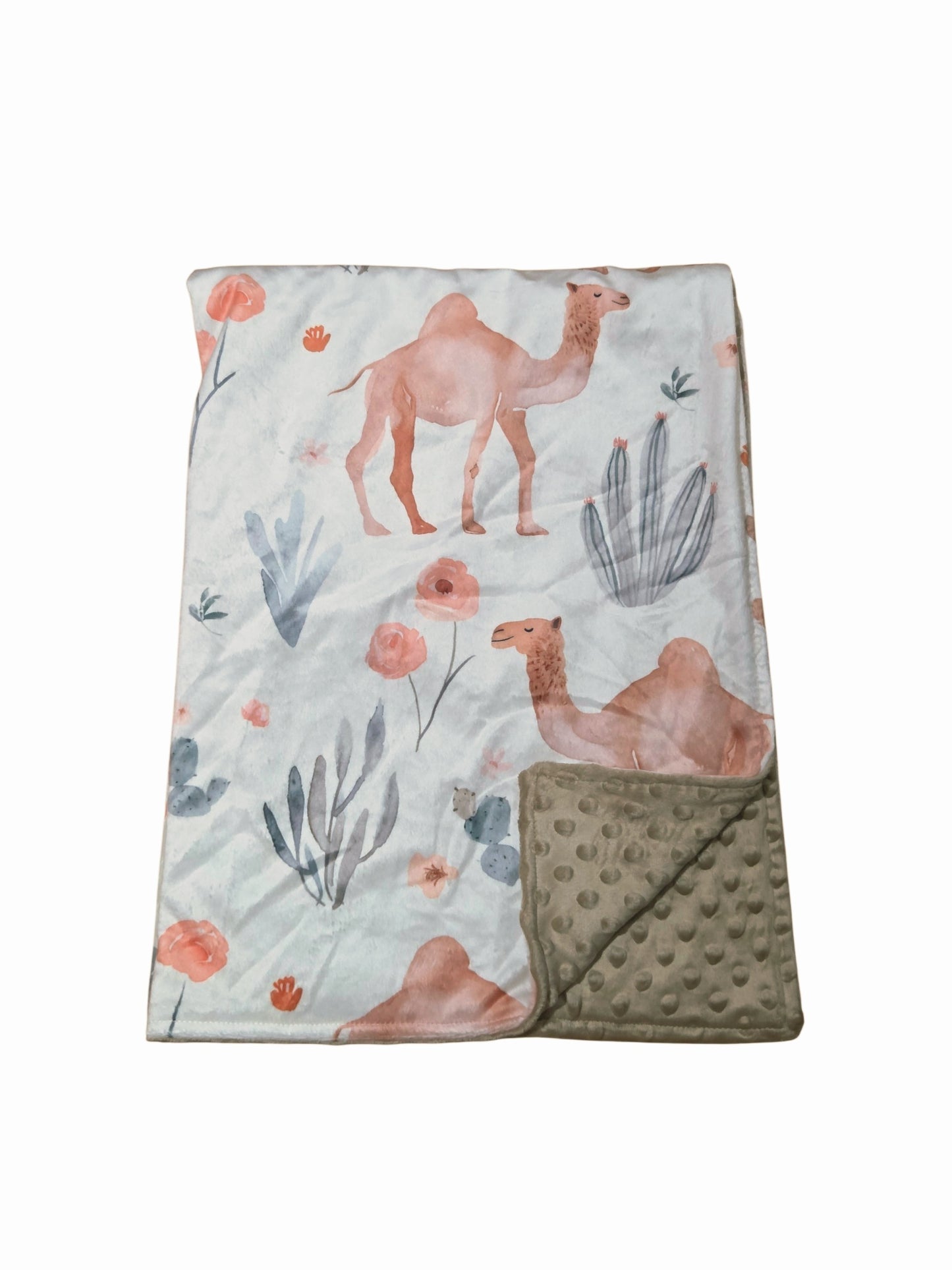 Couverture minky chameaux