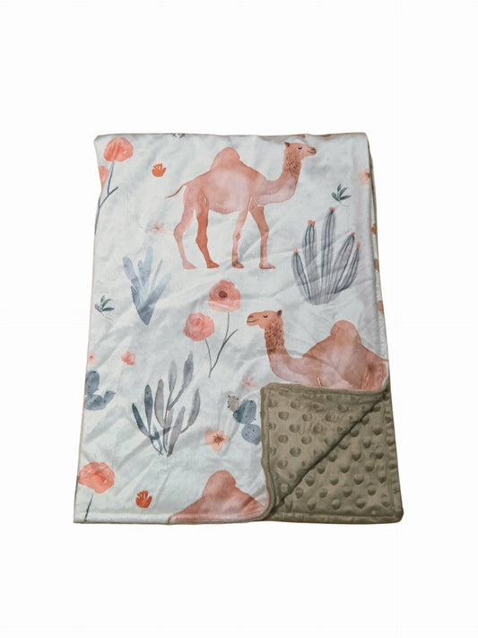 Couverture minky chameaux