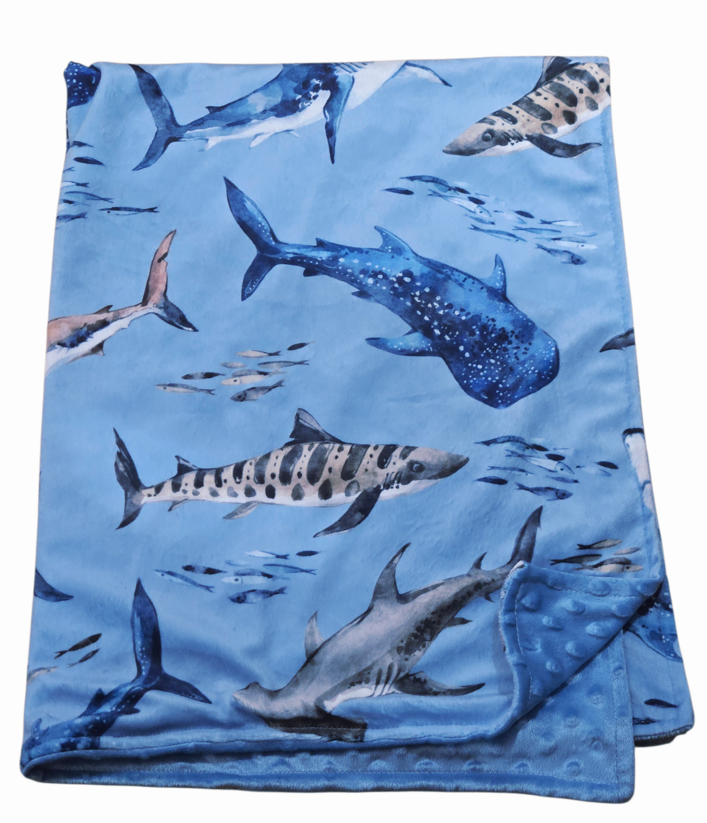 Couverture minky requins