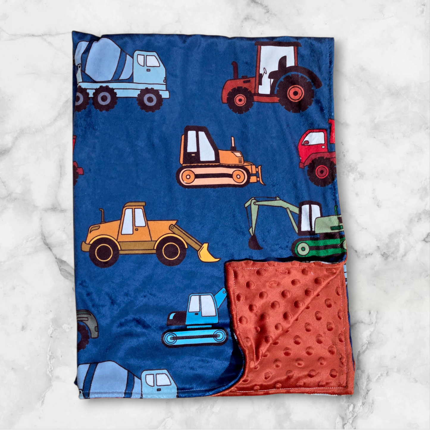Couverture minky camions