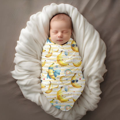 Mousseline fiesta Banana (collaboration Boutique Jaune moutarde)