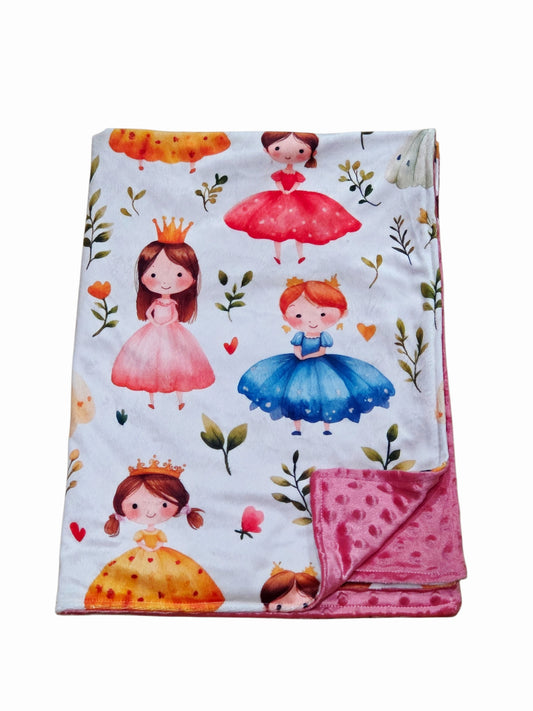 Couverture minky princesses