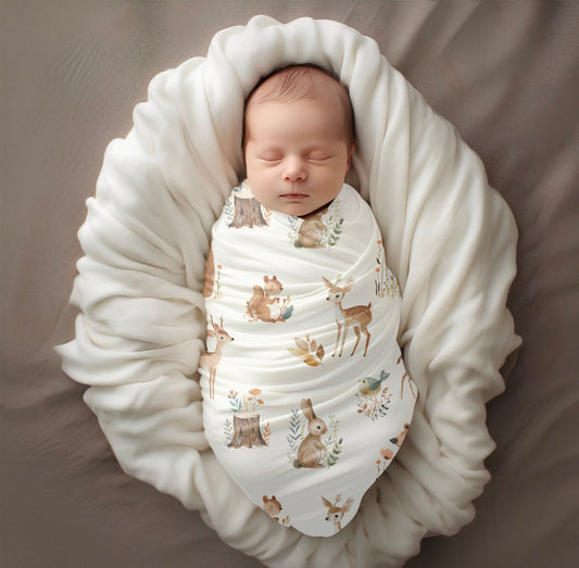 Mousseline classique Animaux de la forêt (précommande pour mai)