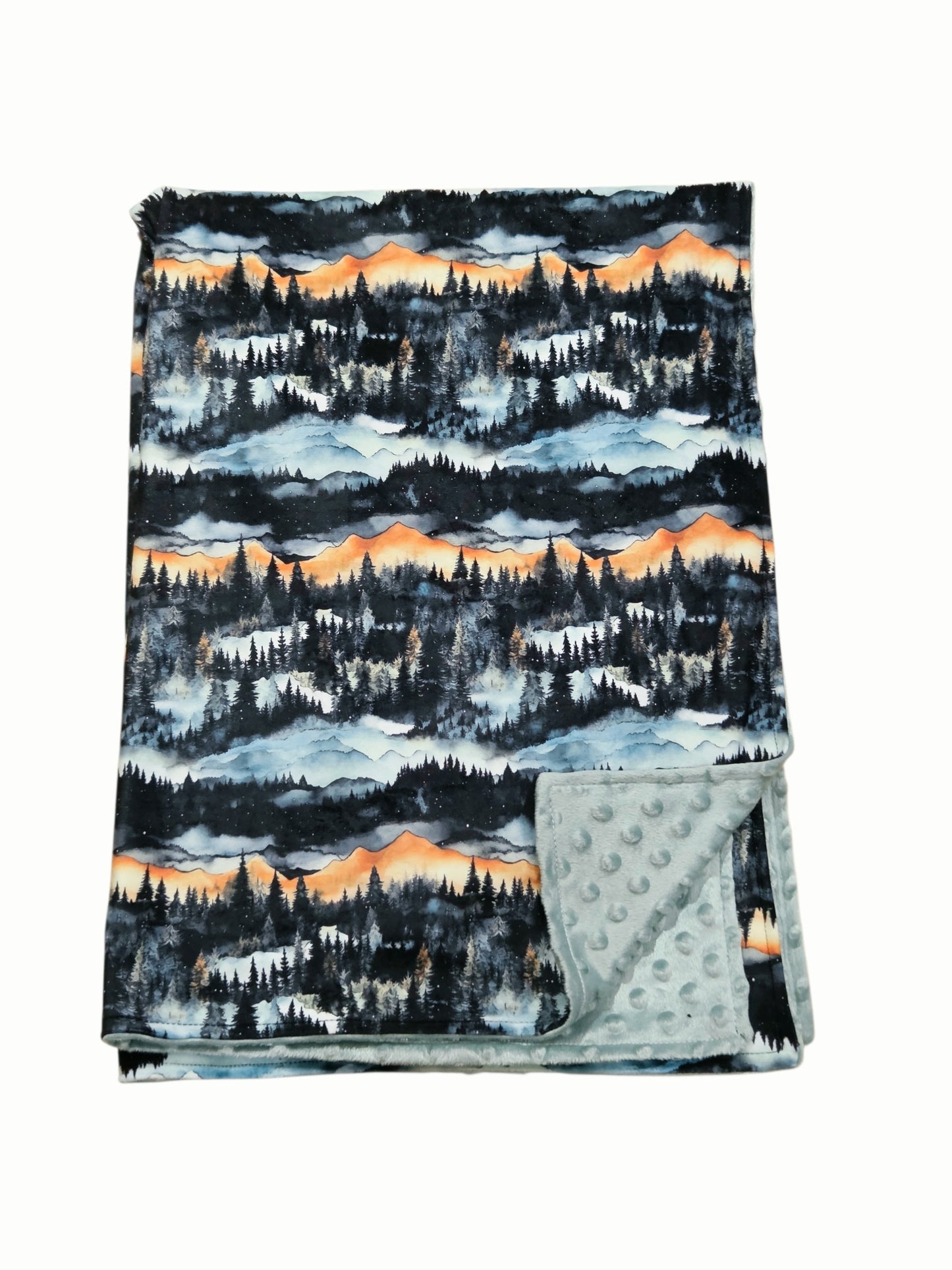 Couverture minky forêt