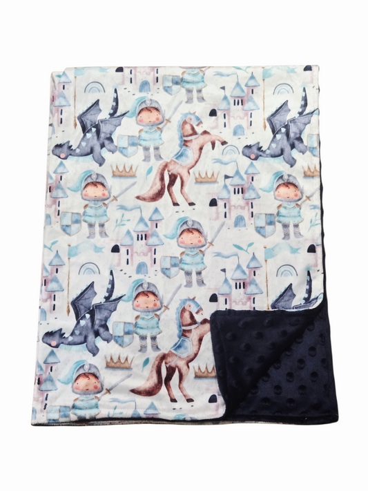 Couverture minky chevaliers