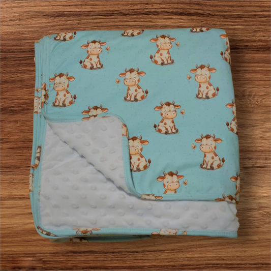 Couverture minky prestige vaches