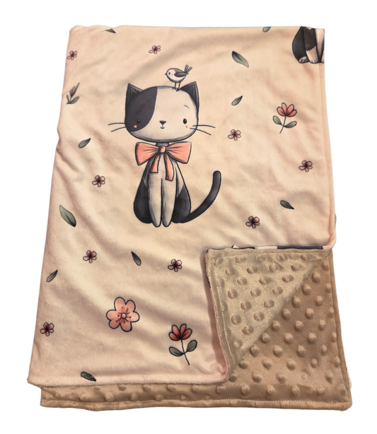 Couverture minky chats
